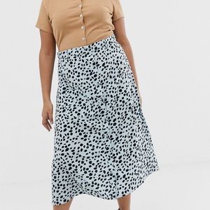 Polka dot skirt plus size